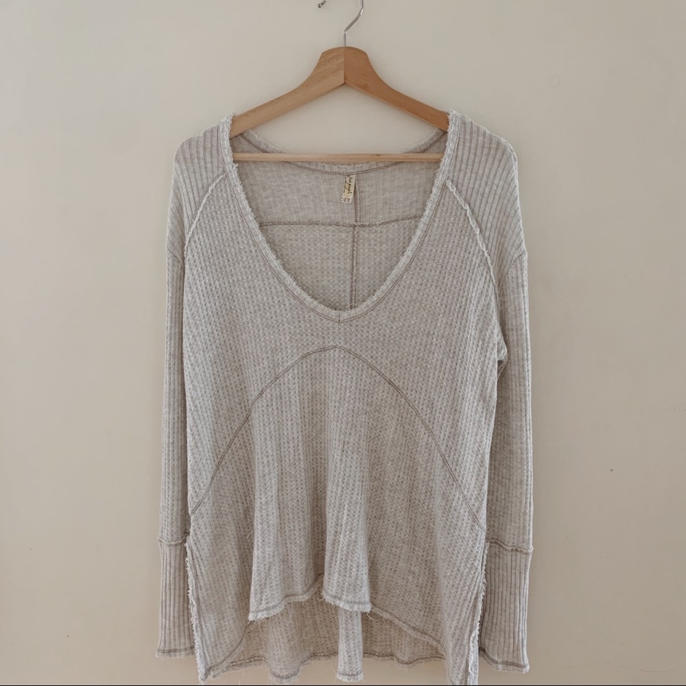 free people flowy long sleeve top
